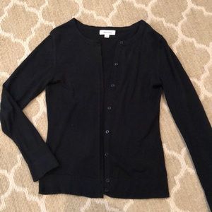 Merona Black Button down Cardigan Sweater, size S